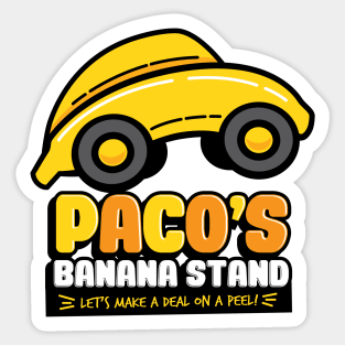 Paco's Banana Stand Sticker